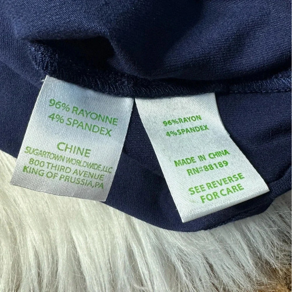 Lilly Pulitzer Calla Off the Shoulder Romper True Navy Blue - Picture 5 of 7